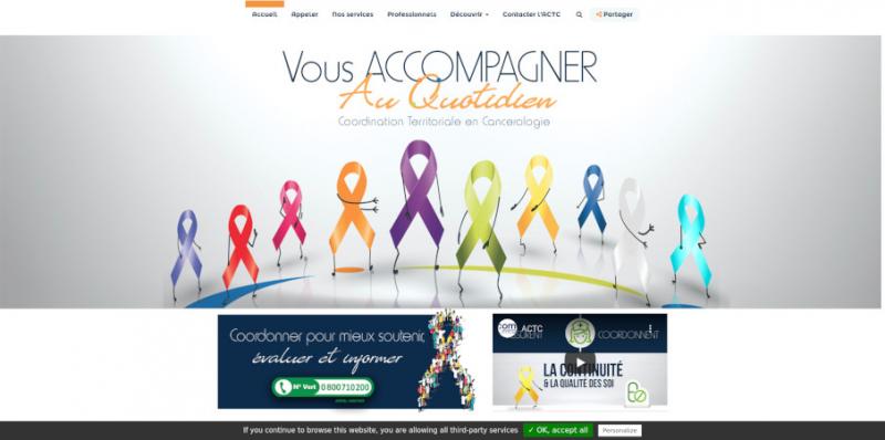 Site Internet - ACTC (ASSO COORDINATION TERRITORIALE CANCEROLOGIE)