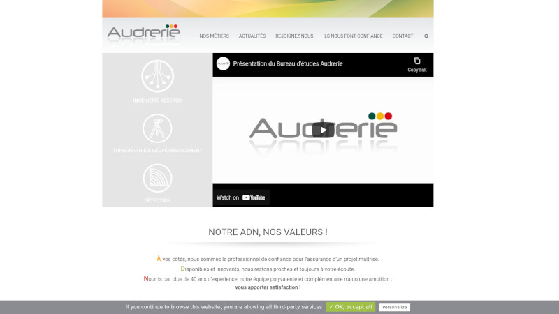 Site Internet - BUREAU D'ETUDES AUDRERIE