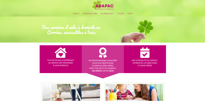 Site Internet - Adapac