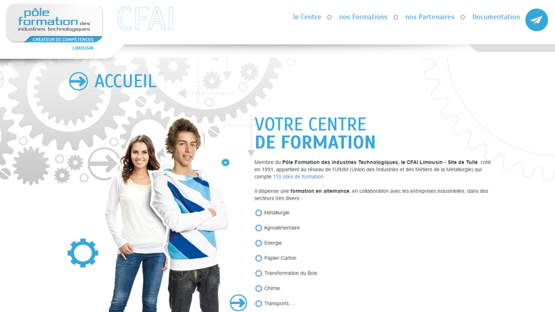 Site Internet - CFAI Limousin