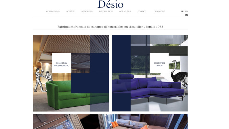 Site Internet - Desio (Canape design)