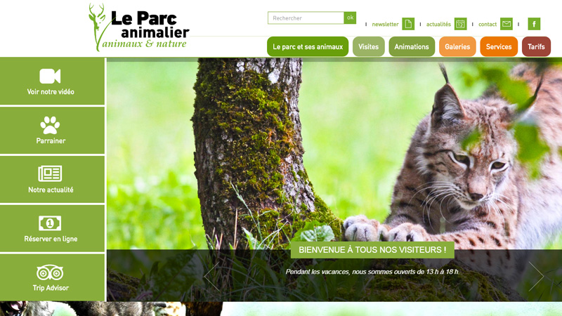 Site Internet - Parc animalier de Gramat