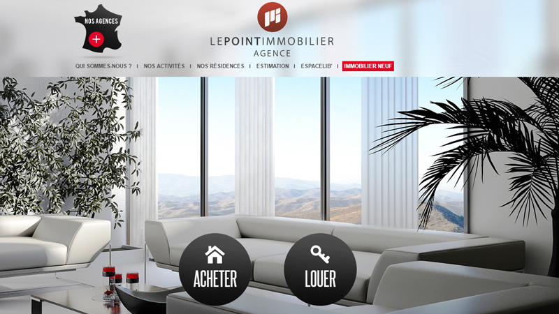 Site Internet - Le point immobilier agence