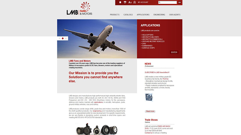 Site Internet - LMB Aerospace