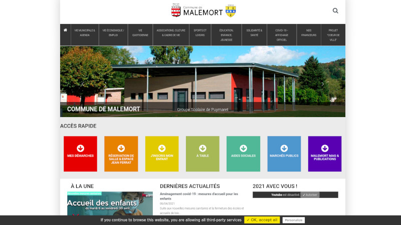 Site Internet - Mairie de Malemort