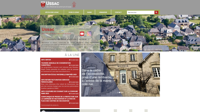 Site Internet - Mairie Ussac