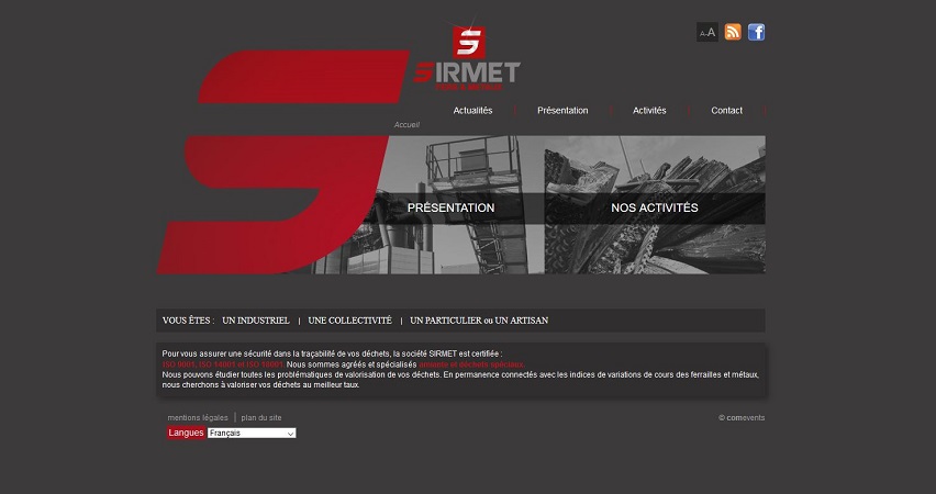 Site Internet - SIRMET