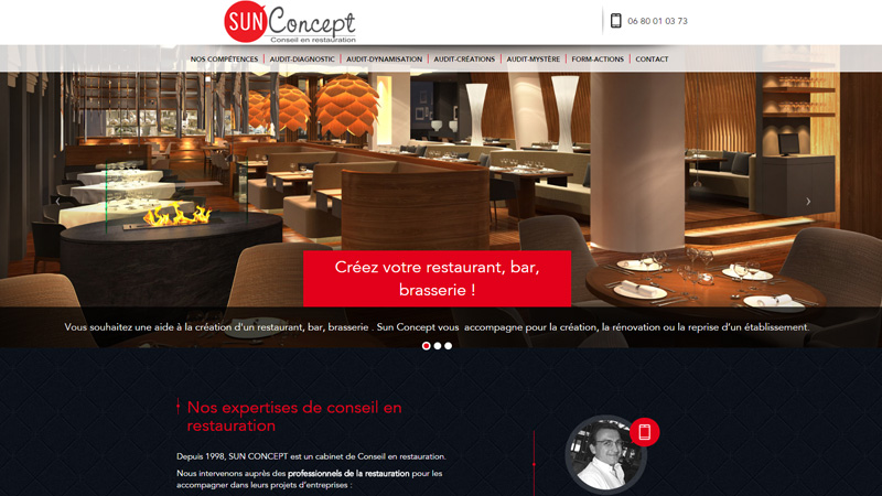 Site Internet - Sun Concept