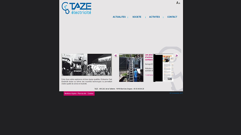 Site Internet - Taze électricité